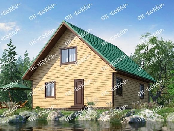 Дом из бруса 8х8